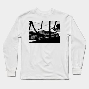 Sidewalk Cafe Shadows Long Sleeve T-Shirt